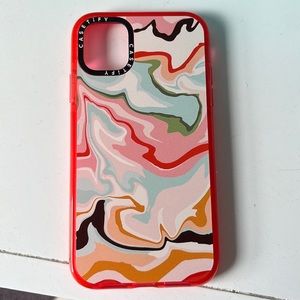 iPhone 11 Retro Marble Rainbow Case by Casetify!!